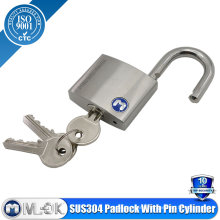 Stainless Steel Pin Tumbler Double Locking Padlock